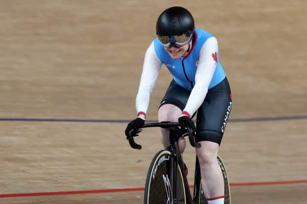 Canada's Kate O'Brien smiles after racing to silver at the Tokyo Paralympics. (Kiyoshi Ota/Getty Images - image credit)