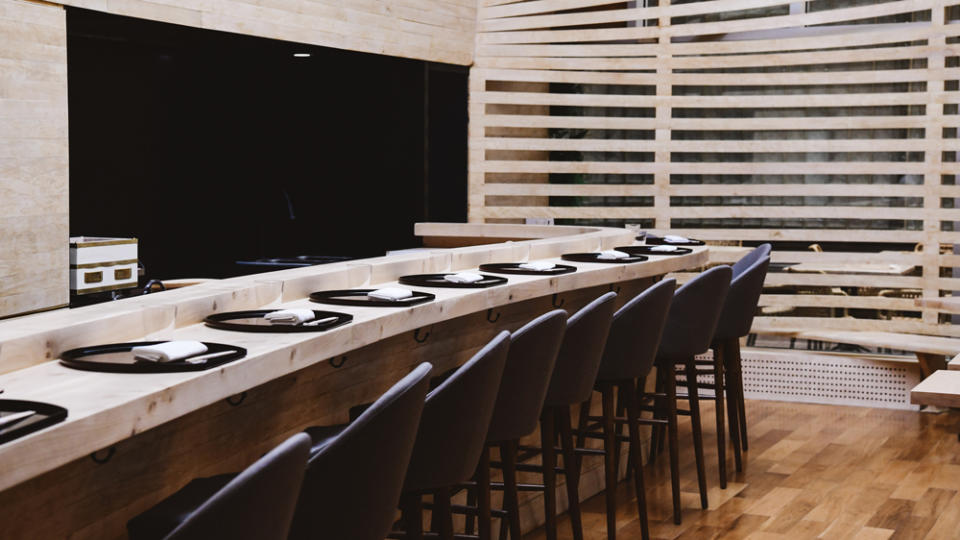 Kaiseki room’s counter. - Credit: Photo: courtesy Max Flatow