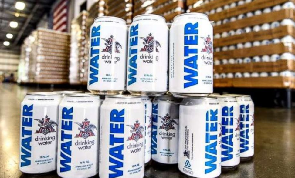 Anheuser-Busch and other beverage makers donated cans of drinking water to victims of Hurricane Florence.