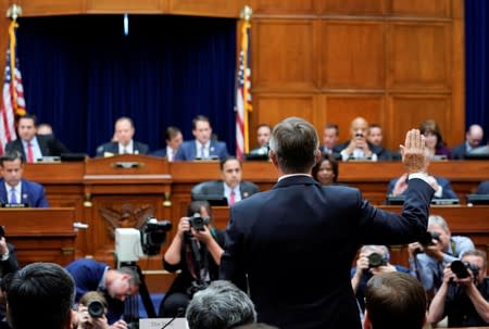 Acting Director of National Intelligence Maguire testifies before House Intelligence Committee hearing on handling of whistleblower complaint on Capitol Hill in Washington