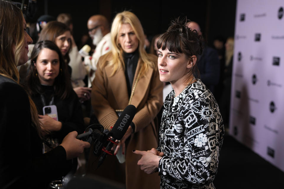 Kristen Stewart attends the 2024 Sundance Film Festival's Opening Night Gala on Thursday, Jan. 18, 2024, in Kamas, Utah. (Photo by Charles Sykes/Invision/AP)