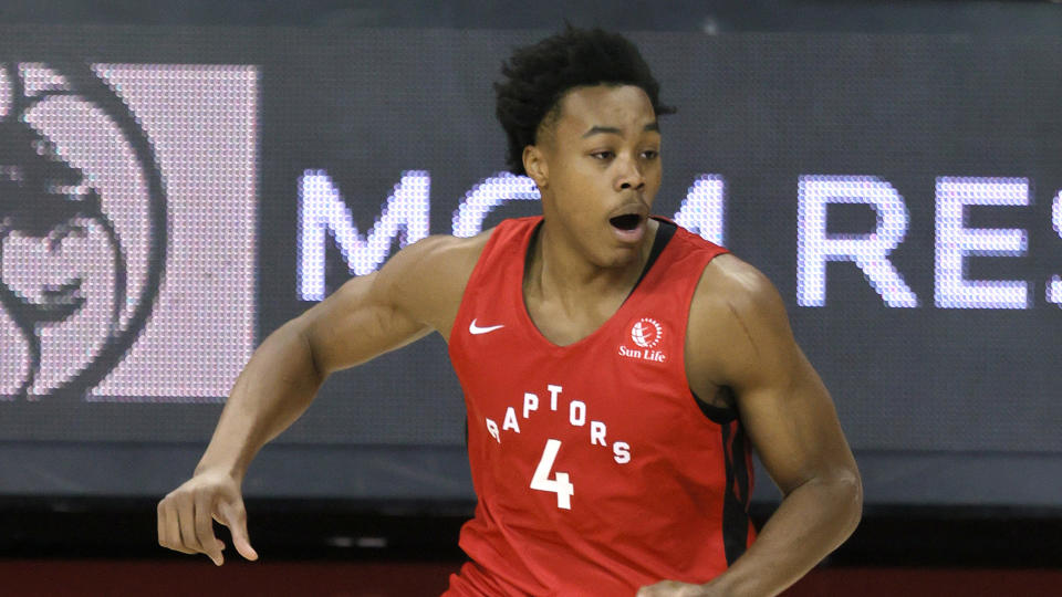 Scottie Barnes has shown flashes of his potential so far in Summer League. (Photo by Ethan Miller/Getty Images)