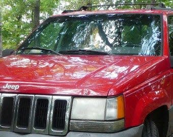 James Alexander Thom's Jeep Cherokee in September  2017.