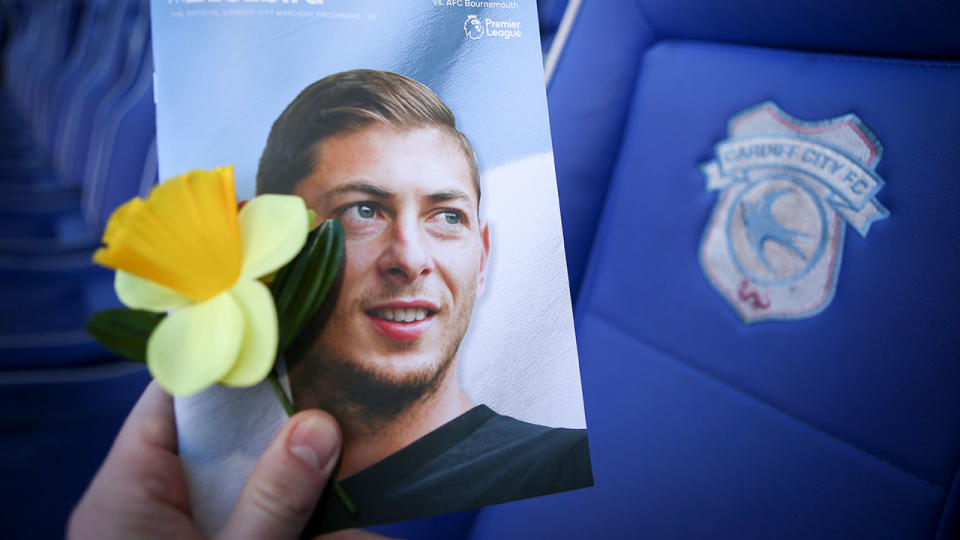 Sala’s disappearance has rocked the football world. Pic: Getty