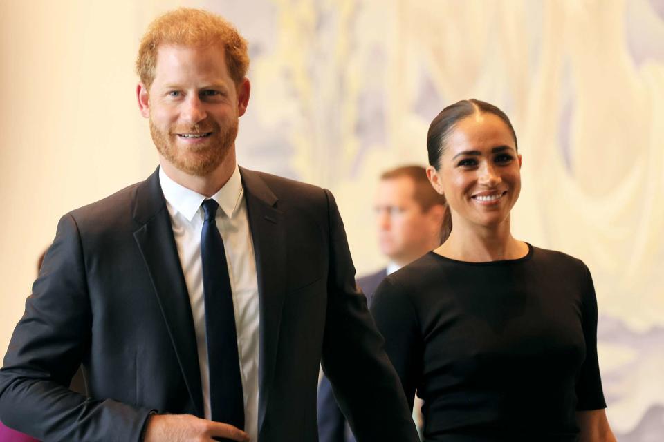 Michael M. Santiago/Getty Prince Harry, Duke of Sussex and Meghan, Duchess of Sussex, at the U.N.