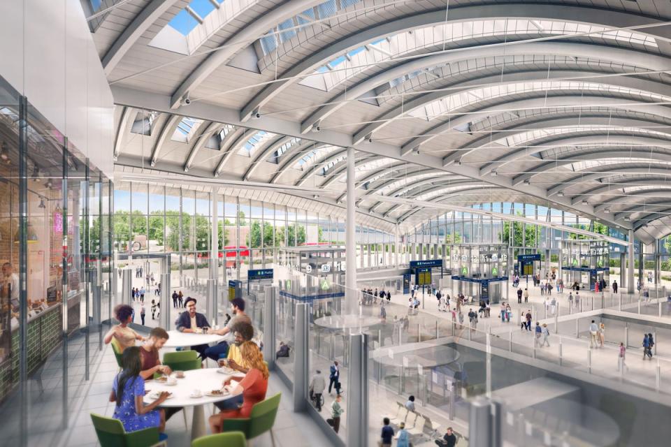 How the new Old Oak Common station might look (HS2 Ltd/PA))