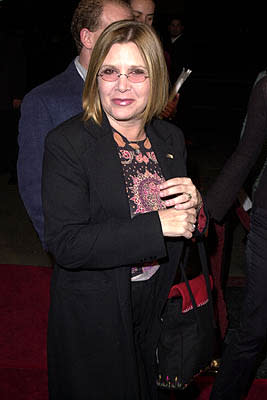 Carrie Fisher at the Hollywood premiere of MGM's Heartbreakers