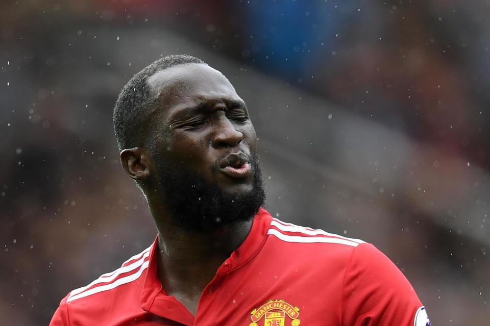 Manchester United’s Romelu Lukaku cringing when he sees you leave him out of your fantasy team.