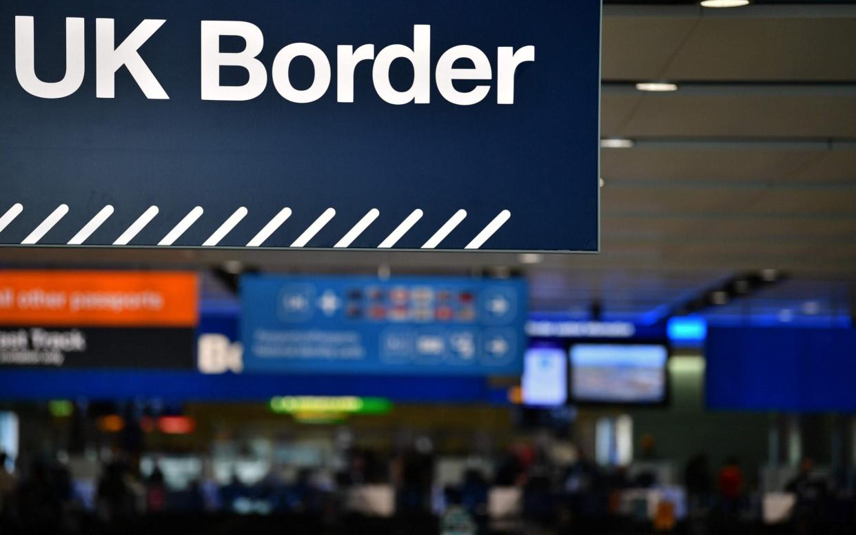 Border officers at Heathrow Airport have been communicating with detainees using hand signals after Google Translate is banned by Home Office - AFP