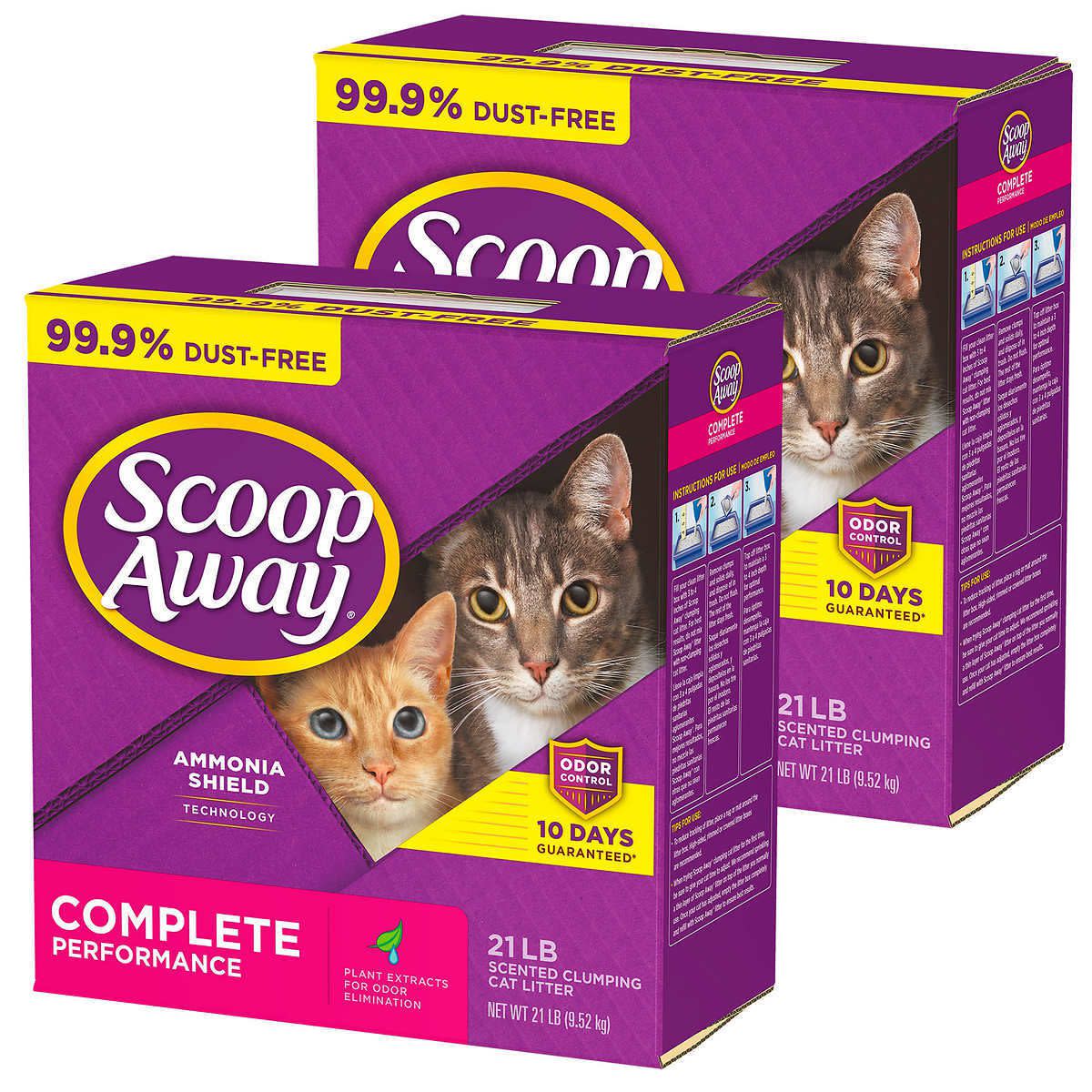 Two packages of Scoop Away Cat Litter