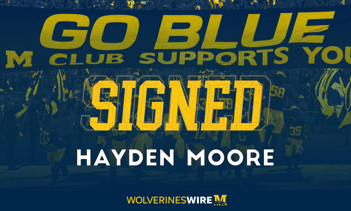 Early Signing Day Hayden Moore signs with Michigan football