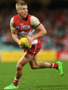 Dan Hannebery has had a great season for the Swans, scoring 15 goals and lead Sydney with the most number of kicks and leading the league in total disposals (666).