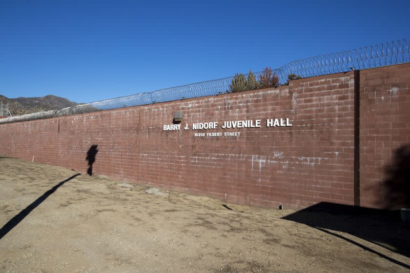 SYLMAR, CA - November 14, 2022 - LA County's Barry J. Nidorf Juvenile Hall on Monday, Nov. 14, 2022 in Los Angeles, CA. (Brian van der Brug / Los Angeles Times)