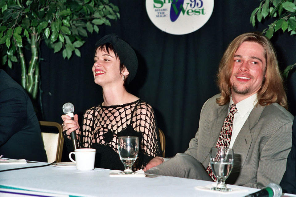 Juliette Lewis and Brad Pitt