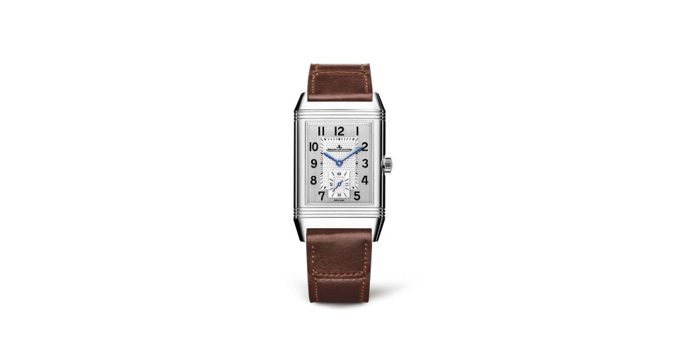 <p><a href="https://www.jaeger-lecoultre.com/us-en/watches/reverso/reverso-classic/reverso-classic-duoface-small-seconds-stainless-steel-q3848422" rel="nofollow noopener" target="_blank" data-ylk="slk:Shop Now;elm:context_link;itc:0;sec:content-canvas" class="link ">Shop Now</a></p><p>Reverso Classic Duoface Small Seconds</p><p>$11700.00</p><p>jaeger-lecoultre.com</p>