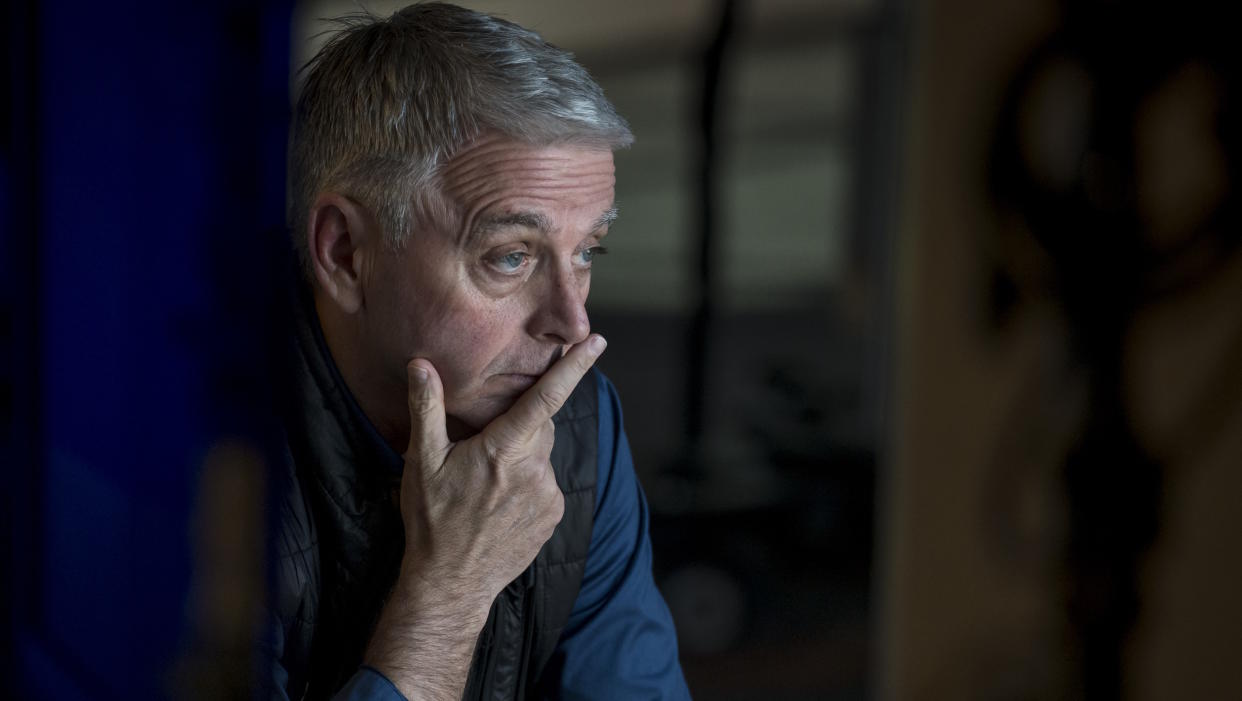  John Riccitiello, chief executive officer of Unity Technologies SF, sits before the start of a Bloomberg Technology television interview in San Francisco, California, U.S., on Monday, March 18, 2019. Riccitiello discussed the latest trends in the global gaming market. Photographer: David Paul Morris/Bloomberg via Getty Images . 