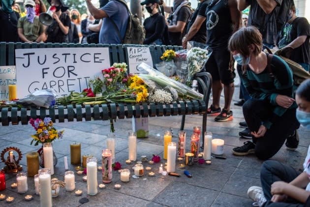 Vigil Held In Austin For Man Shot And Killed At BLM Protest - Credit: Sergio Flores/Getty Images