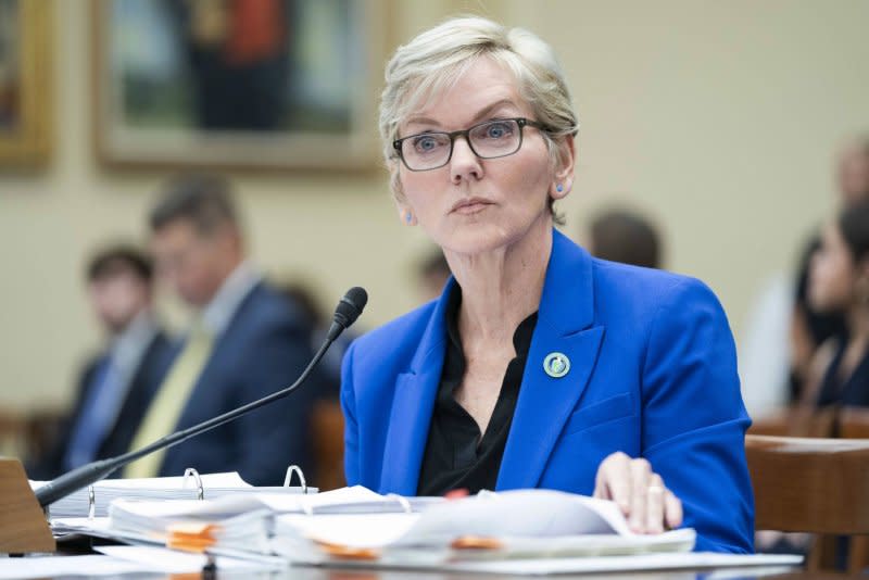 U.S. Energy Secretary Jennifer Granholm said the LNG export pause will allow time for the DOE to review export applications using the most comprehensive, up-to-date analysis of the economic, environmental and national security considerations. File Photo by Bonnie Cash/UPI