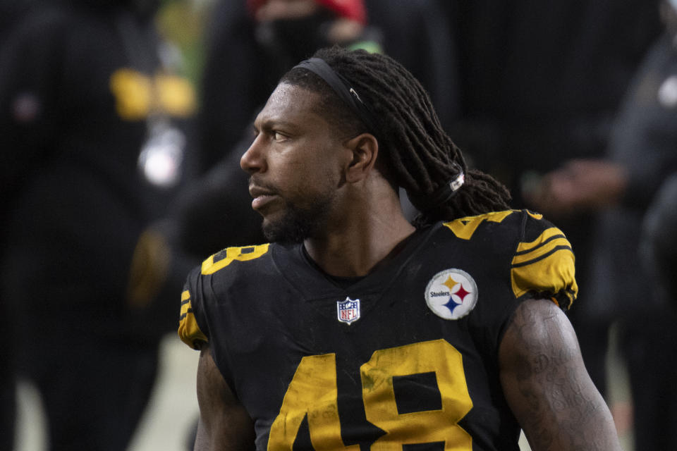 The Steelers' injury woes include linebacker Bud Dupree, whose pass-rushing presence has been sorely missed. (Photo by Shelley Lipton/Icon Sportswire via Getty Images)