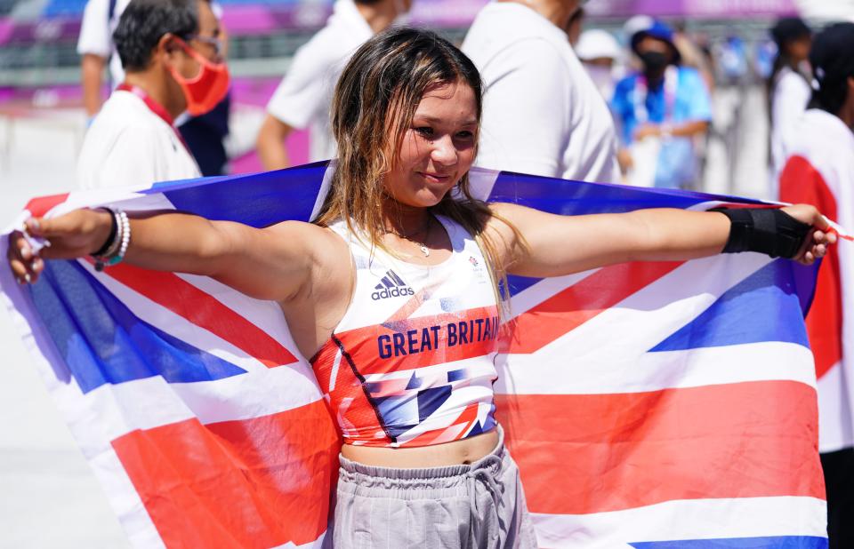 Skateboarder Sky Brown took gold aged just 13 (Adam Davy/PA) (PA Wire)