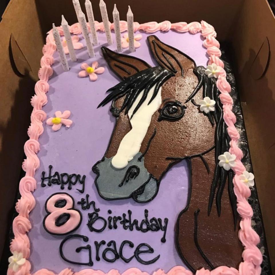 Grace Wahlberg's eighth birthday cake