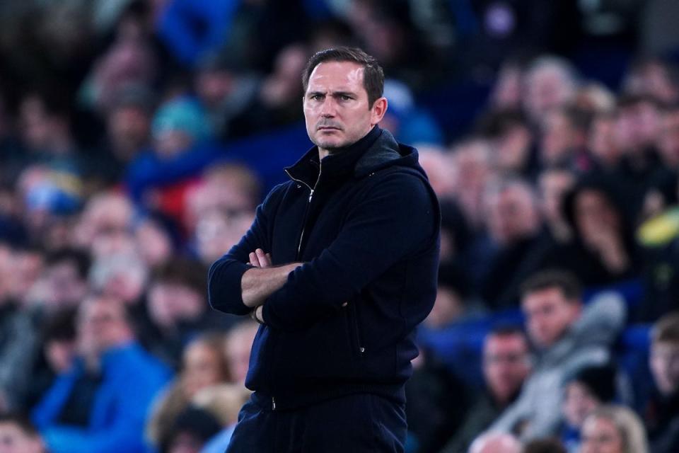 Frank Lampard said he has not sought reassurances over his future at Everton (Peter Byrne/PA) (PA Wire)