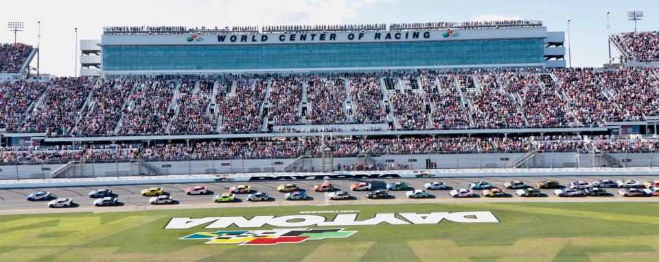 The green flag drops for the 64th annual Daytona 500 on Feb. 20, 2022.