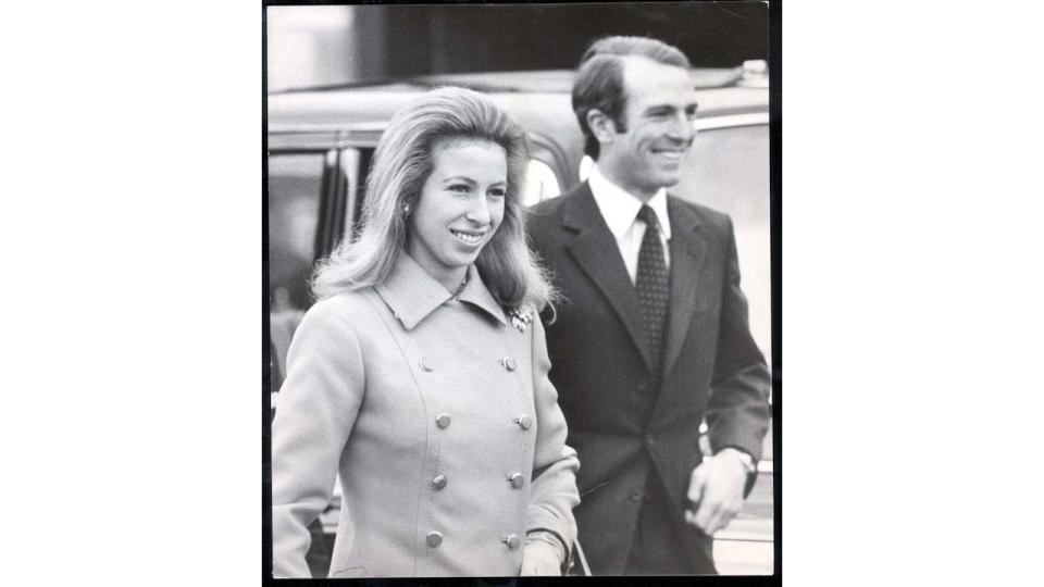 Princess Anne Princess Royal And Captain Mark Phillips At Lap En Route To West Indies For Their Honeymoon In 1973 