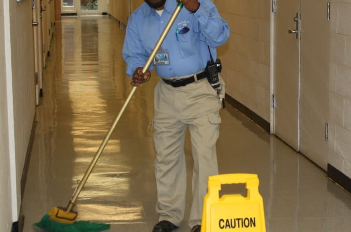 A custodian at the University of Kentucky. (University of Kentucky)