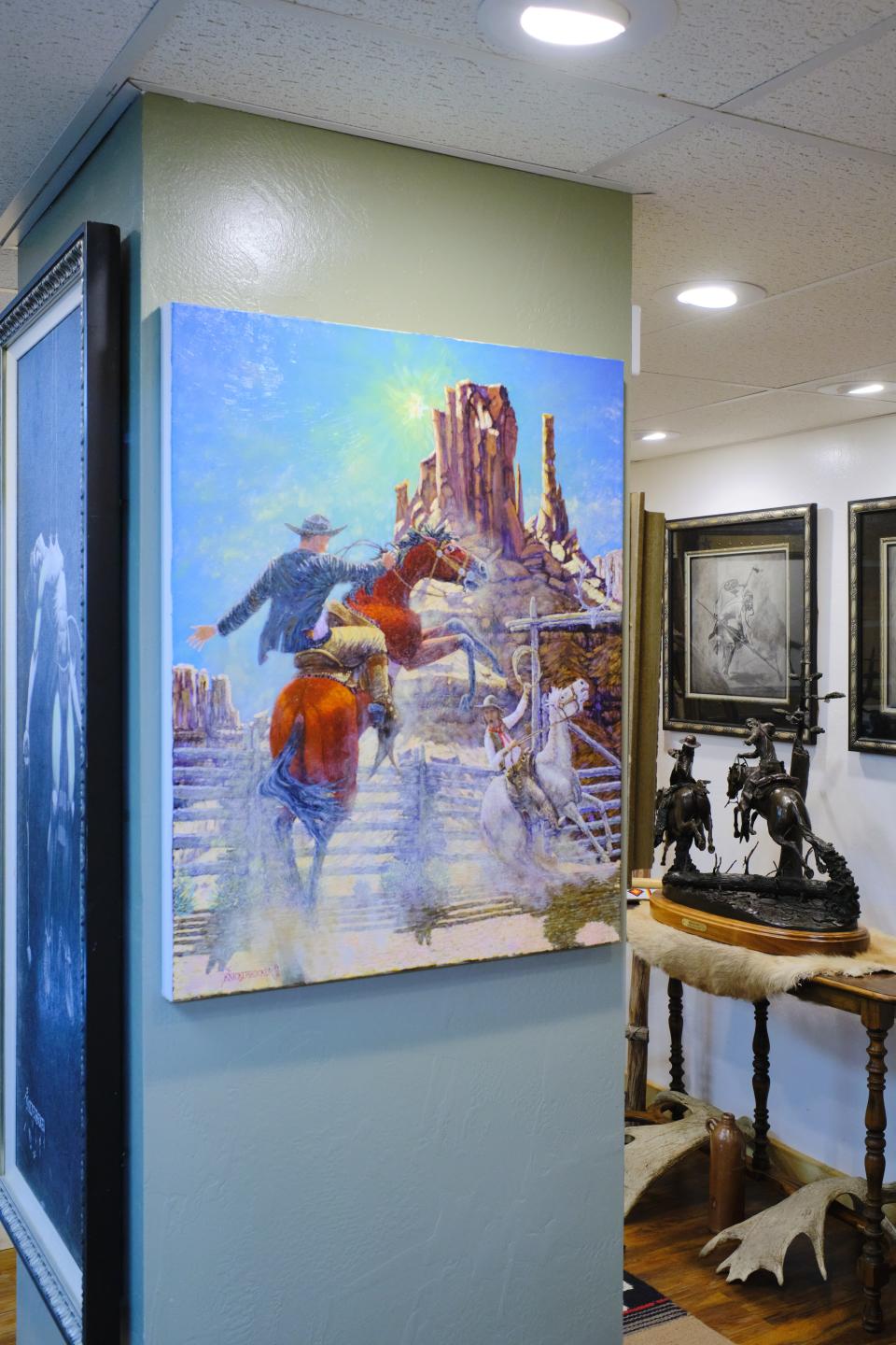 Pistol Packin' Cowgirls in downtown Carlsbad features artists work.