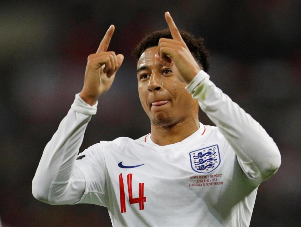 Lingard opened the scoring for England the lead on the night (REUTERS)