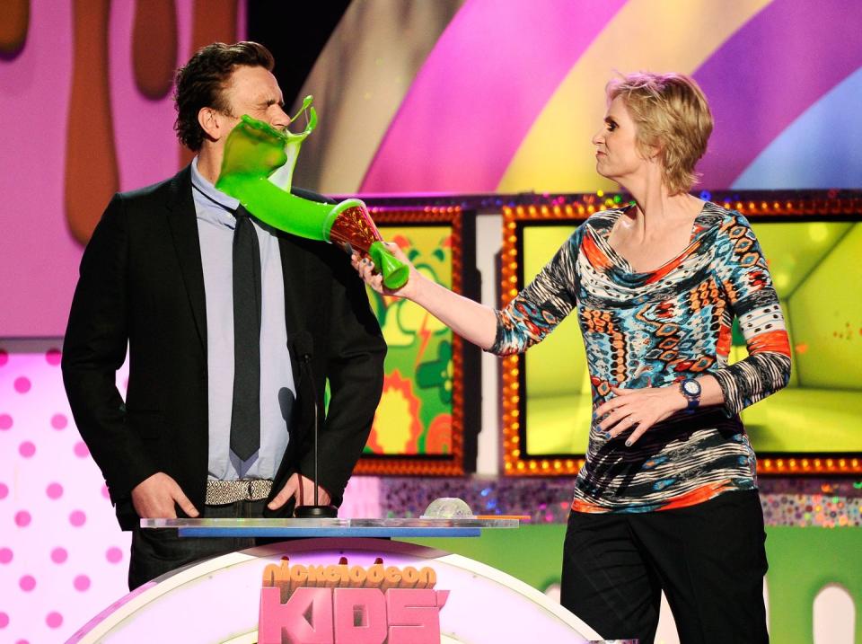 Jason Segel and Jane Lynch