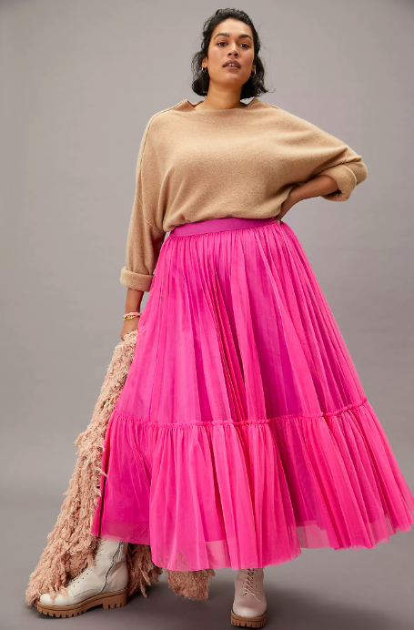 Angelina Tulle Maxi Skirt. Image via Anthropologie.