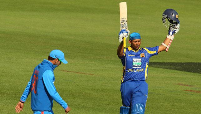 Dilshan (r) has score his most ODI runs against India.