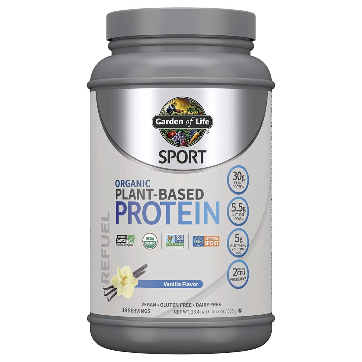 <p>Garden of Life Sport Plant-Based Protein</p><p>amazon.com</p><p>$39.89</p><p><a href="https://www.amazon.com/dp/B01N7DTD98?tag=syn-yahoo-20&ascsubtag=%5Bartid%7C2141.a.20440938%5Bsrc%7Cyahoo-us" rel="nofollow noopener" target="_blank" data-ylk="slk:Shop Now;elm:context_link;itc:0;sec:content-canvas" class="link rapid-noclick-resp">Shop Now</a></p><span class="copyright">Amazon</span>