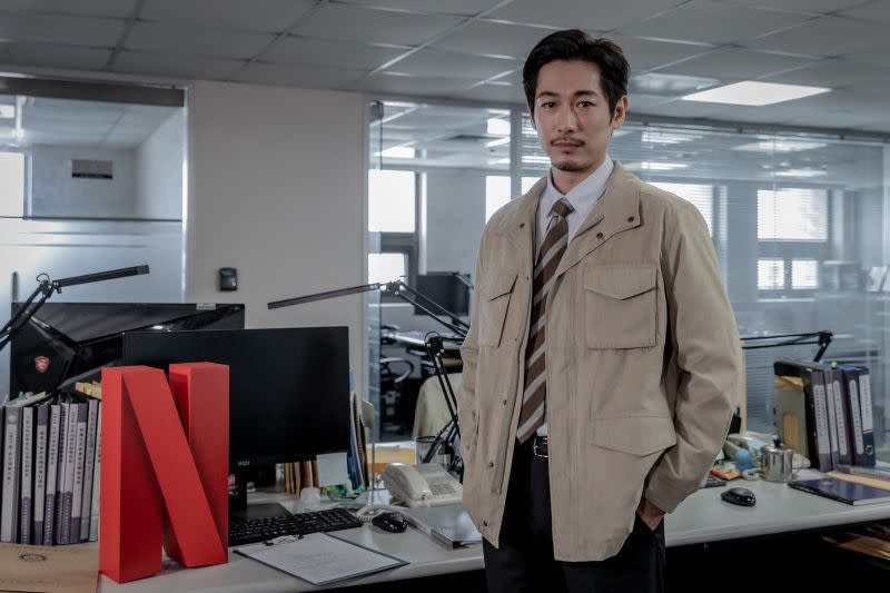 ▲藤岡靛睽違10年回歸台劇《誰是被害者2》，挑戰全中文台詞。（圖／Netflix）