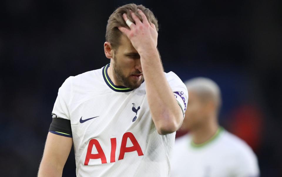 Harry Kane looks frustrated - Isaac Parkin/PA