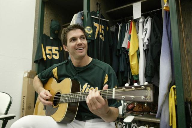 Barry Zito sings national anthem at A's game for Earth Day
