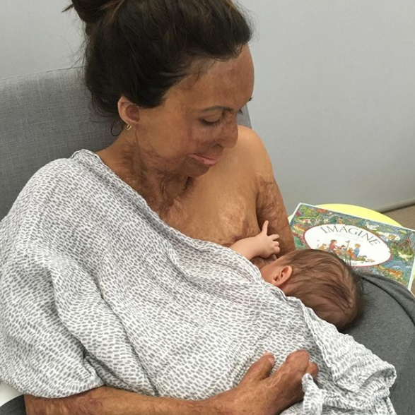 New mum Turia shared this beautiful Instagram snap with fans. Photo: Instagram