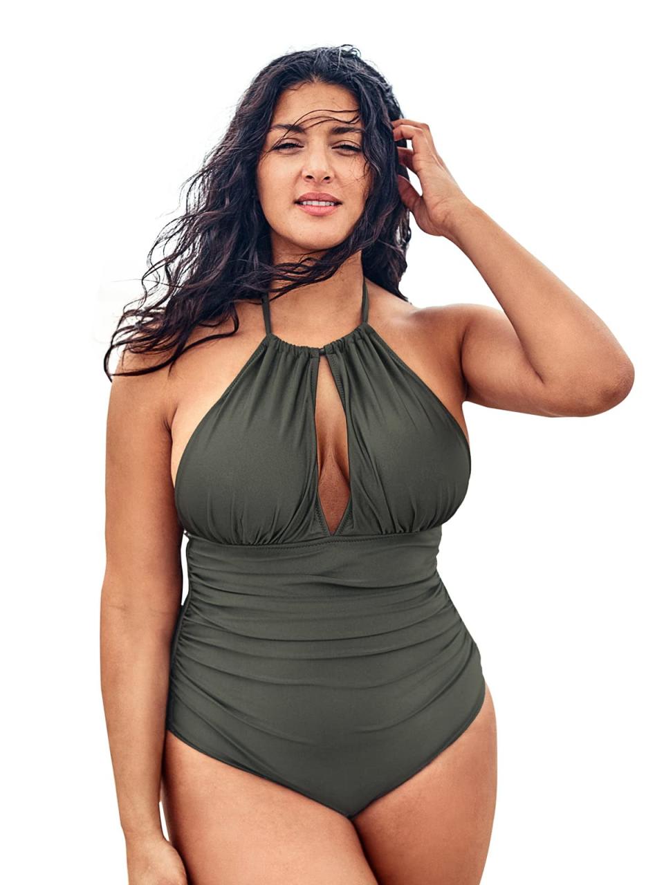 <h2>Up to 40% Off Cupshe Swimwear</h2><br>Dive right into Cupshe's line of super-cute swimwear with sizes up to 4X. <br><br><em>Shop Cupshe at <strong><a href="https://www.amazon.com/CUPSHE-Womens-Swimsuit-Halter-Shirring/dp/B07T41H9D2?crid=2UN9WZG56HE6L&keywords=cupshe+plus+size+swimsuit&qid=1657629348&refinements=p_n_specials_match%3A21213697011&rnid=21213696011&smid=A3GZDTM3QP2SDS&sprefix=cupshe+plus%2Caps%2C63&sr=8-5&linkCode=ll1&tag=prime-day-plus-size-fashion-deals-22-20&linkId=2dc84ad26bf0a1d393627bd3e506aedd&language=en_US&ref_=as_li_ss_tl" rel="nofollow noopener" target="_blank" data-ylk="slk:Amazon" class="link ">Amazon</a></strong></em>.<br><br><br><strong>Cupshe</strong> Plus Size One Piece Halter-Neck Swimsuit, $, available at <a href="https://www.amazon.com/CUPSHE-Womens-Swimsuit-Halter-Shirring/dp/B07T41H9D2?crid=2UN9WZG56HE6L&keywords=cupshe+plus+size+swimsuit&qid=1657629348&refinements=p_n_specials_match%3A21213697011&rnid=21213696011&smid=A3GZDTM3QP2SDS&sprefix=cupshe+plus%2Caps%2C63&sr=8-5&linkCode=ll1&tag=prime-day-plus-size-fashion-deals-22-20&linkId=2dc84ad26bf0a1d393627bd3e506aedd&language=en_US&ref_=as_li_ss_tl" rel="nofollow noopener" target="_blank" data-ylk="slk:Amazon" class="link ">Amazon</a>