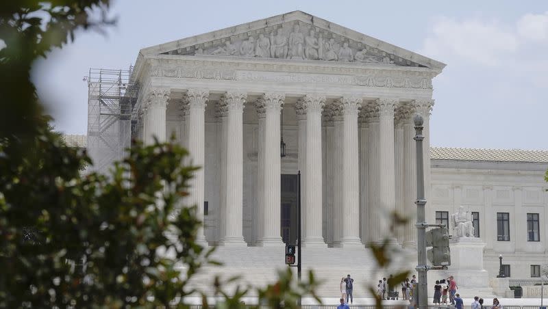 The U.S. Supreme Court is seen June 28, 2023, on Capitol Hill in Washington. On June 30, 2023, the Supreme Court ruled 6-3 in favor of the web designer in 303 Creative v. Elenis.