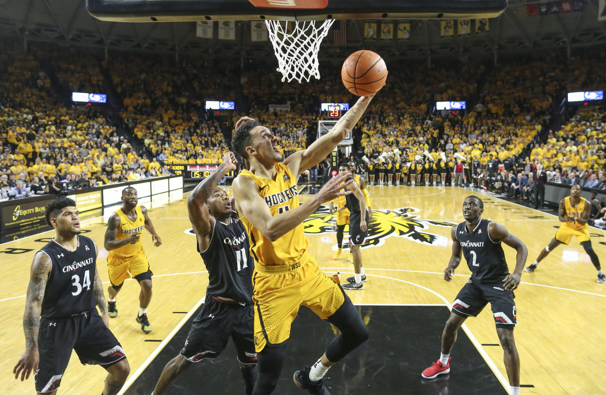 College basketball could use another contentious showdown between Wichita State and Cincinnati this weekend. (AP)