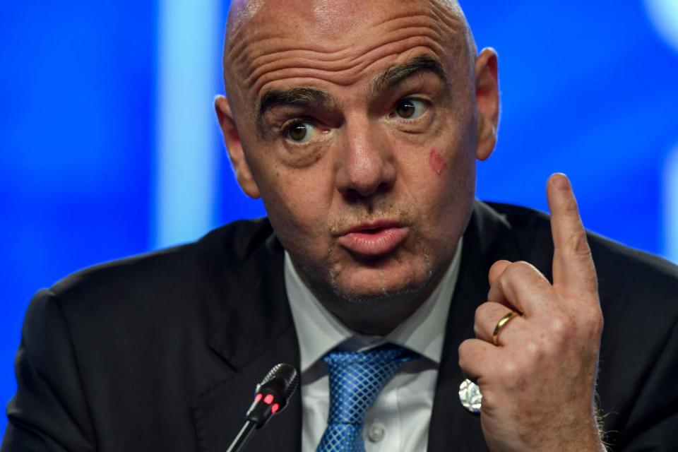 <p>Gianni Infantino, a capo della FIFA, chiude la classifica al 75° posto. (LaPresse) </p>