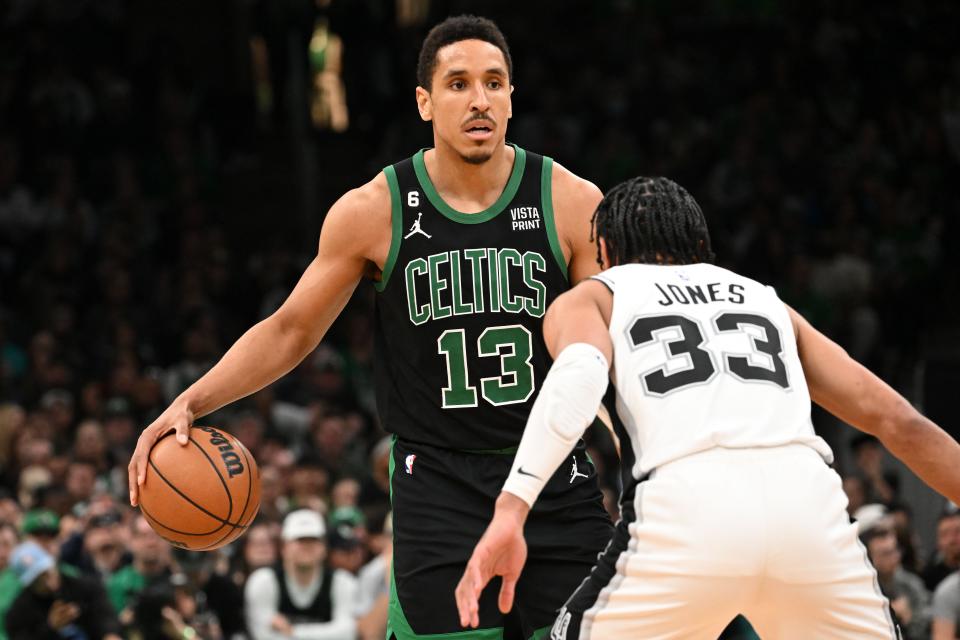 Malcolm Brogdon averaged 14.9 points a game for the Celtics during the 2022-23 NBA season.