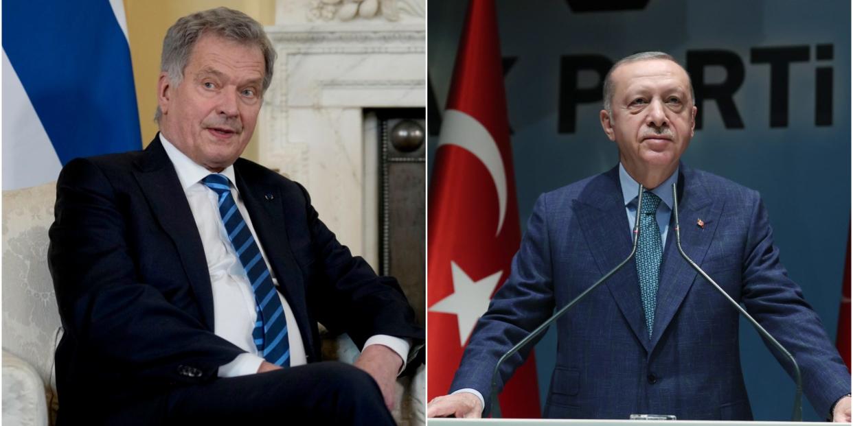 Sauli Niinistö and Recep Tayyip Erdogan