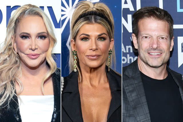 <p>Santiago Felipe/Getty; Amanda Edwards/Getty; Charles Sykes/Bravo/NBCU Photo Bank</p> Shannon Beador, Alexis Bellino and John Janssen