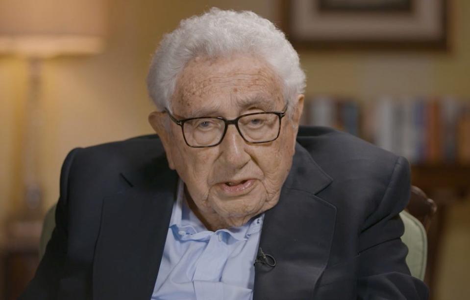 Former US Secretary of State Henry Kissinger speaking in October 2023, in an interview about the Gaza attack on Israel.