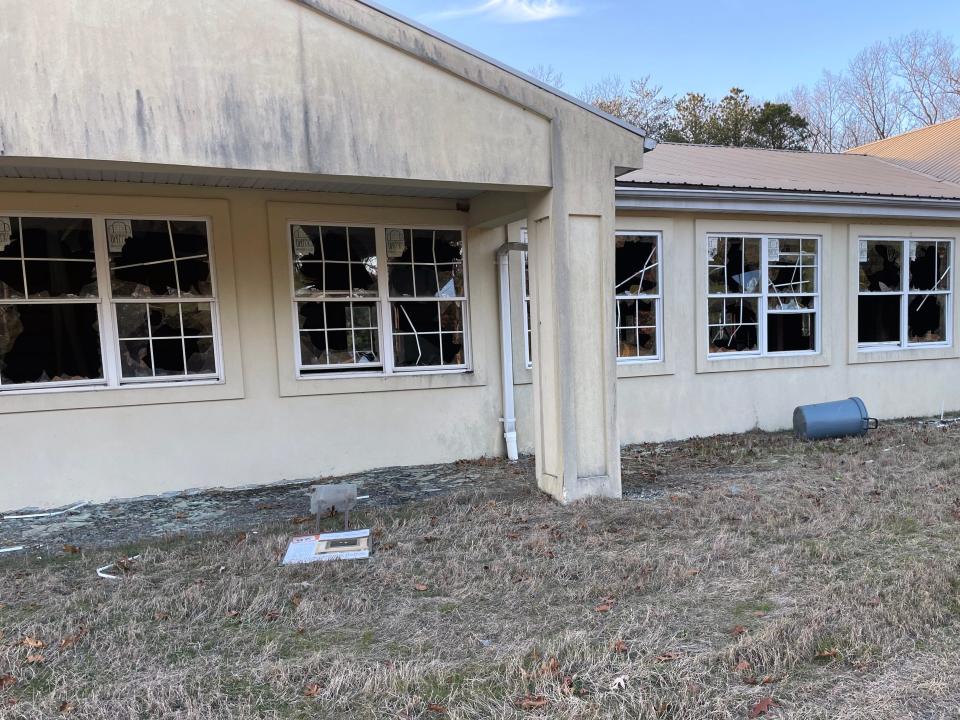 Vandals destroyed numerous windows at a barn on West Veterans Highway that Beth Zion, a Messianic Jewish congregation, has long hoped to renovate into a synagogue.