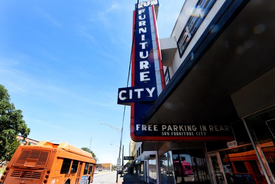 The Sun Furniture building is now vacant on Texas Avenue in downtown Shreveport.