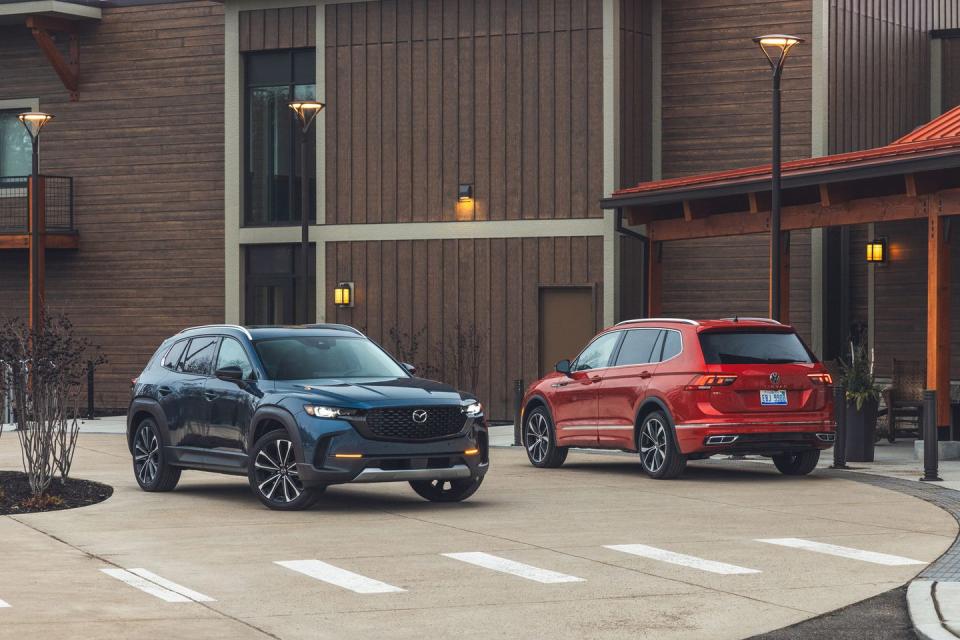 2024 mazda cx 50 vs 2024 volkswagen tiguan sel